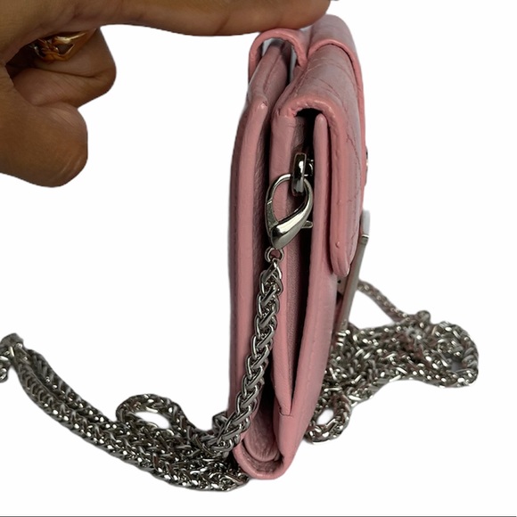 ***SOLD***Christian Dior | Auth Pink and Silver Wallet on Chain - Picture 2 of 13